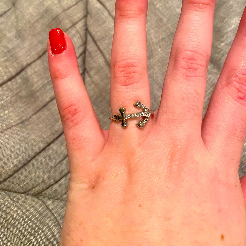 Silver anchor ring